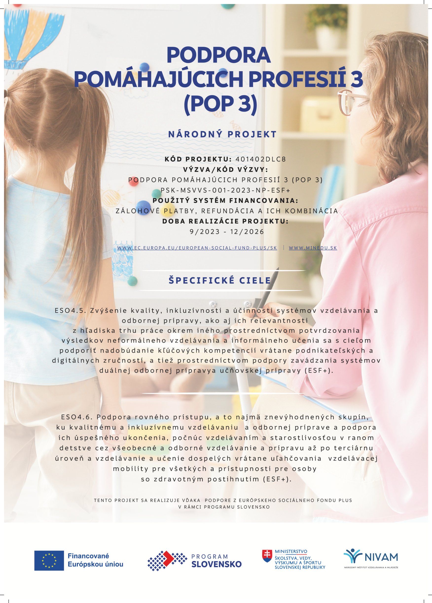 Národný projekt POP -3